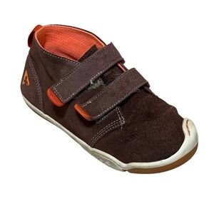 Plae Shoes Boys 13.5 Brown LOU Suede Toddler Kids Boots Outdoor School Play
